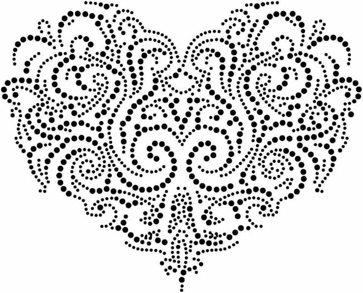 Точечная роспись трафареты