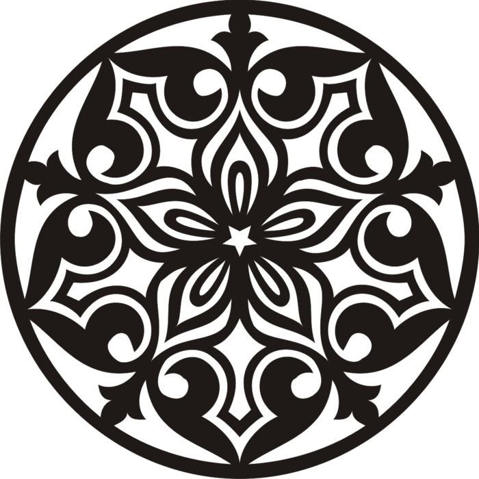 Круглый орнамент