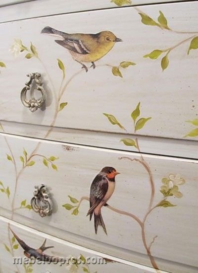 Роспись стен птицы