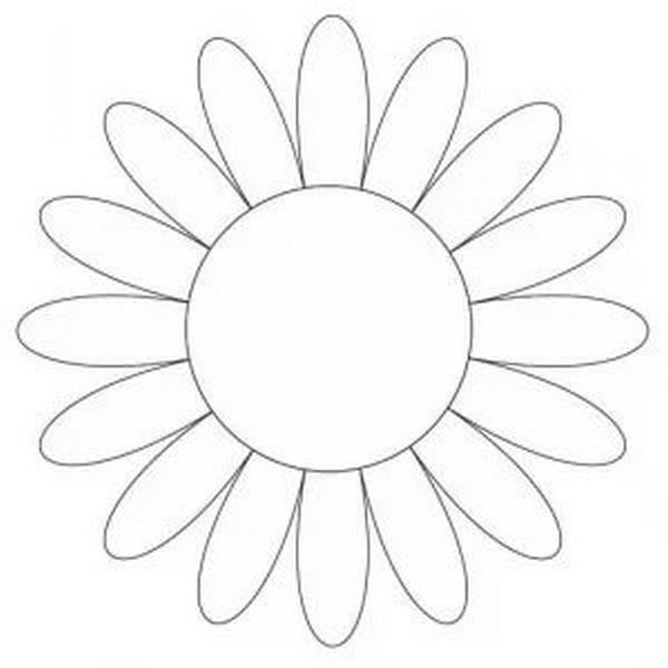 Ромашка трафарет