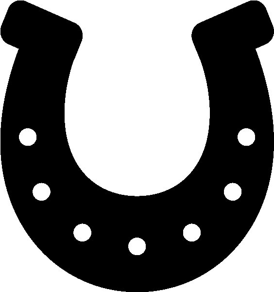 Подкова трафарет