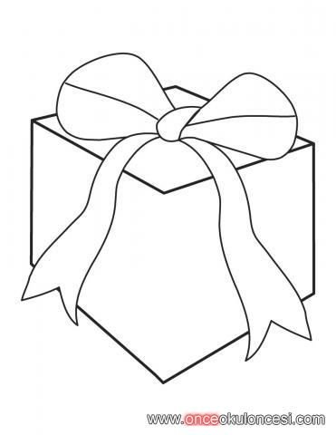 Подарочная коробка раскраска