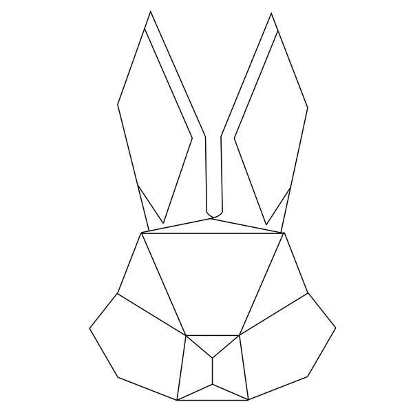 Кролик геометрическими фигурами