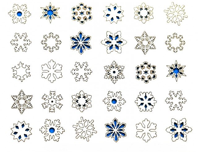 Очень маленькие снежинки