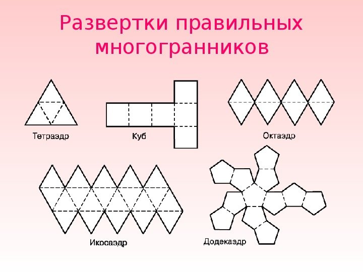 Шаблоны многогранников из бумаги | Аналогий нет