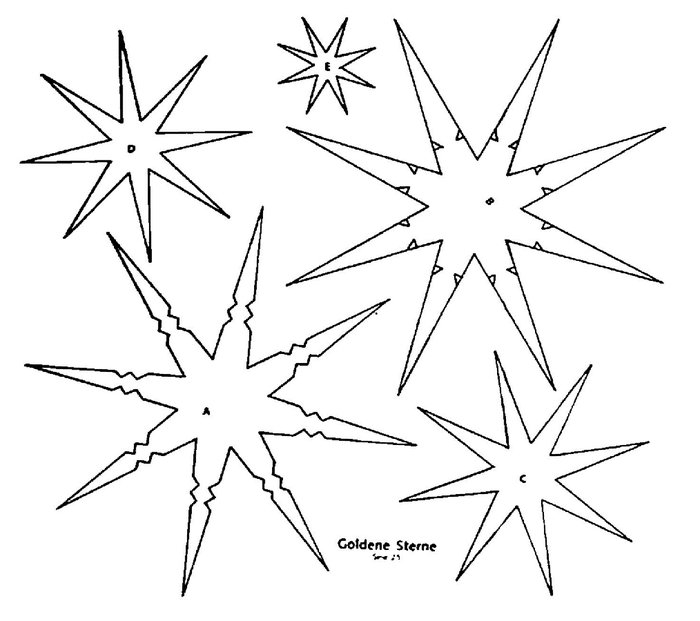 Вытынанки звезды и снежинки